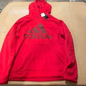 Adidas new red hoddie